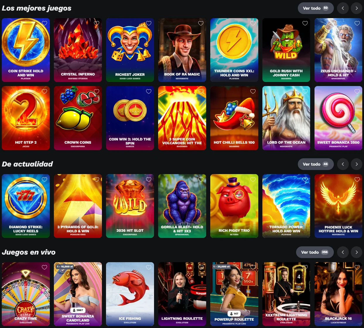 BetOnRed Casino online, slots, live casino y juegos populares